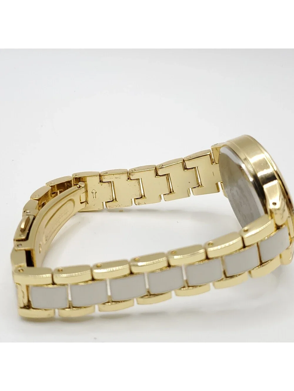 Anne Klein Watch Womens New Battery Gold Tone 32mm